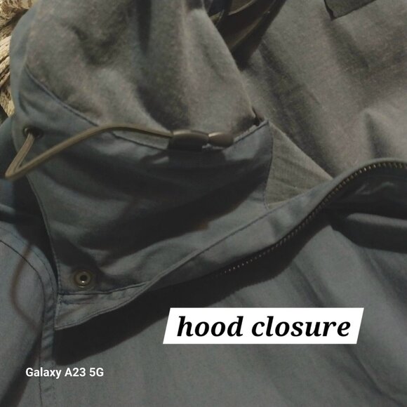 Merrell Mens Hooded Jacket With Covered Zipper & Adjustable Hood Closure - Blue - Picture 6 of 14